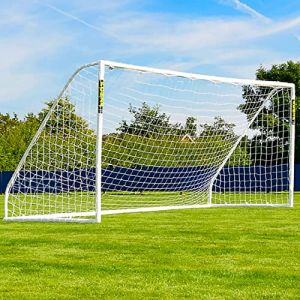FORZA But de Football de Match en PVC [6 Tailles] | Cage de Jardin Légère et Imperméable pour Enfants | Poteaux, Filet, Clips | Mur de Tir en Option (sans Mur de Tir, 488 cm x 213 cm) (Net World France, neuf)