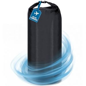 TWIVEE - Housse de protection 2 en 1 pour sac à dos et protection contre la pluie - Housse de vol pour sac à dos - Avion - Taille flexible - Volume réglable de 60 à 110 litres (noir personnalisé) (TWIVEE, neuf)