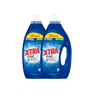 Xtra Total &ndash; Lessive Liquide 4+1 Propret&eacute;, &Eacute;clat & Fra&icirc;cheur &ndash; &Eacute;conomique, Efficace d&egrave;s 20&deg;C &ndash; Une Seule Lessive pour Tout le Linge &ndash; Lot de 2 x 27 Lavages (PENNGUIN-FR, neuf)