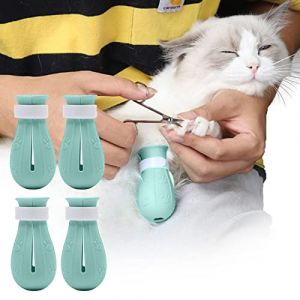PW TOOLS Protection pour Pattes Chat | Couvre-Pieds Réglables | Mitaines et Chaussures pour Éviter Les Rayures (Givbeaut, neuf)