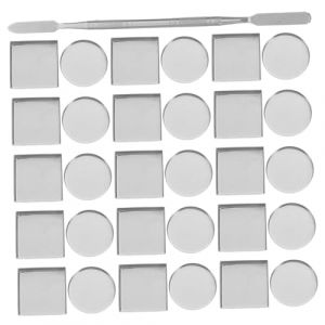 Beaupretty 31 Pièces De Maquillage Vides En Fer Pots De Maquillage Carrés Vides Pots De Poudre Pressée Palette Carrée En Métal Palette De Fards À Paupières DIY Pots De Fards À Paupières (lorianca, neuf)