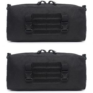 WYNEX Pochette Molle Tactique Pochette Suppl&eacute;mentaire de Sac &agrave; Dos Randonn&eacute;e Poche Molle Lat&eacute;rale Verticale Pochette de Rangement Tactique Sac &agrave; Bandouli&egrave;re Sacoche Militaire (Wynex-EU, neuf)