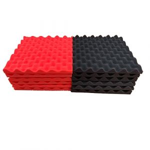 STCK Panneaux de Mousse Acoustique,30x30x2cm Mousse Acoustique,Panneau Absorbant Acoustique,d'eponge d'ingenierie,Isolation Acoustique pour Podcasting,Apprentissage &agrave; Domicile,Salle de Jeux(12ou24) (Europe-Asia, neuf)