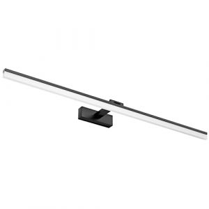 Klighten 28W LED Lampe à miroir, Lampe Armoire Miroir, Applique Murale Intérieure, Réglable Angle Applique Lampe pour Miroir Armoir Tableau Toilette Meuble, Blanc Froid 6000K, Noir (Klighten-EU, neuf)