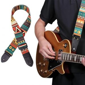 YUVKIN Boucles de Sangle de Guitare, 1 Pi&egrave;ce, Sangle Guitare pour Guitare Basse, &Eacute;lectrique et Acoustique, Bouton de Sangle et M&eacute;diators (HerEdit, neuf)