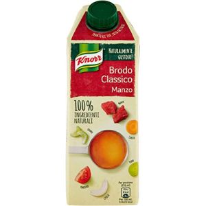 Knorr Brodo Manzo bouillon de boeuf liquide 100% ingr&eacute;dients naturels sans gluten brik 750ml (Italiaen Gourmet UK Ltd, neuf)