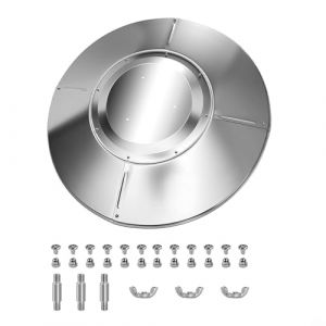 EffiFish Bouclier r&eacute;flecteur pour chauffage de terrasse, housse thermique en aluminium pour chauffage de terrasse en forme de parapluie, r&eacute;sistante &agrave; la rouille pour une utilisation en ext&eacute;rieur avec (Keshenfeng, neuf)