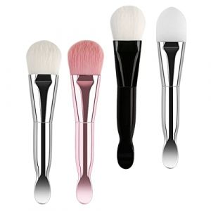 VINTORKY Lot De 4 Brosses Applicatrices Pour Masque De Nuit En Silicone Et Poils Doux, Taille Standard, Usage Professionnel Et Domestique Pour Peaux Sensibles, Accessoires De Beaut&eacute; Polyvalents (Wesidun, neuf)