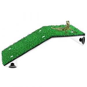Yeeda Plateforme de tortue, accessoires pour tortue, rampe pour tortue, rampe d'herbe, aménagement paysager pour reptile grenouille Terrapin (DeciSan, neuf)