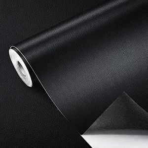 GELAISI 40*150cm Patch de Réparation en Cuir,Papier Peint Auto-Adhésif en Cuir PU Patch de Réparation Kit pour Réparation et Rénovation de canapé,sac à main,meubles,sièges de voiture(1 Rouleau noir) (GELAISI, neuf)