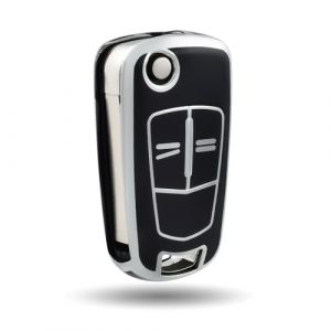 OFFCURVE Etui a Cle Voiture Coque Clé, Étui à Clés TPU Couvre Clef 2 Boutons pour Opel Vauxhall Astra Zafira Adam Insignia Mokka Corsa Signum Tigra Meriva Cascada Vectra Omega Agila Caravan (OFF CURVE EUR, neuf)