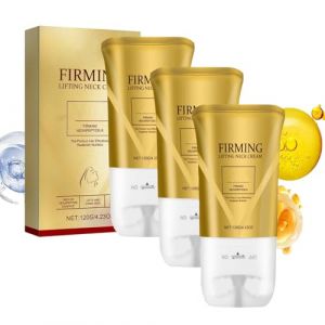 Cr&egrave;me raffermissante pour le cou pour peau cr&eacute;pue Soins du corps Cr&egrave;me pour le cou r&eacute;confortante, raffermissante et liftante avec massage &agrave; double rouleau HOUXIANDOU (3 pi&egrave;ces) (YQWK, neuf)