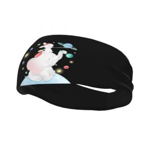 Bandeau éléphant mignon avec petit lapin pour hommes et femmes, antidérapant, anti-transpiration, pour le sport, la gym, le basket-ball, le yoga (ruianshihuichenjiayouzhanguanliyouxiangongsi, neuf)