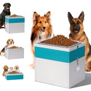 Svauoumu Grande gamelle sur&eacute;lev&eacute;e 2 en 1 pour chien - Support de gamelle sur&eacute;lev&eacute; en acier inoxydable pour grandes races - R&eacute;cipient de nourriture pour chien - R&eacute;glable en hauteur pour une utilisation (HUOHUOZHU, neuf)