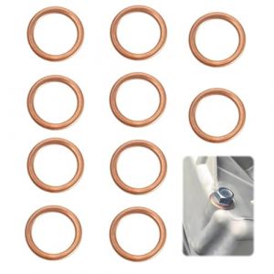 GIONAR 10Pcs Joint Vidange Voiture pour Citroën Peugeot Renault Opel MINI Dacia, Joint Bouchon Vidange 7703062062 11137546275 16430 31338 7546275 4404724, Joint Cuivre Vidange 16 x 22 x 2mm (ChongQingLanXingYuanKeJi, neuf)