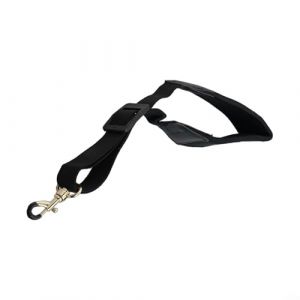 Sangle tour de cou en tissu doux pour saxophone avec construction idéale pour les musiciens jouant pour les modèles soprano à baryton (Noir) (whychstore, neuf)