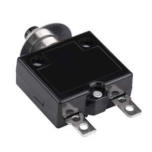Disjoncteur, Disjoncteur Thermique &agrave; r&eacute;initialisation Manuelle fusible Thermique disjoncteur compresseur Interrupteur de disjoncteur, 5A/8A/10A/15A/18A/20A/30A DC 50V (10 A) (Pukanr, neuf)