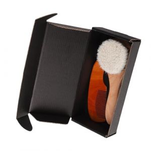 Ensemble de peignes portables pour nourrissons - Poils doux en laine douce pour le cuir chevelu - Avec peigne et bain - Facile &agrave; transporter (qingqingR, neuf)