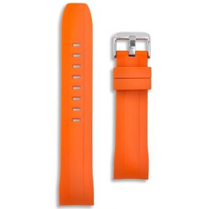 Bracelet en silicone &agrave; extr&eacute;mit&eacute; incurv&eacute;e de 22 mm | Compatible avec les mod&egrave;les Seiko SKX SKX007 SKX009 Samurai | Bracelet de montre de plong&eacute;e en caoutchouc | Noir, bleu marine, vert, orange, rouge (Buckle & Stitch, neuf)