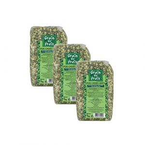 Lot 3x Pois cassé - Grain de Frais - paquet 1kg (Toilinux, neuf)