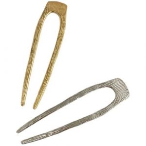 Angoily Lot de 2 &Eacute;pingles &agrave; Chignon en M&eacute;tal Bross&eacute; Grand Format Couleur Or et Argent&eacute; Accessoires de Coiffure pour Femmes Support &agrave; Chignon &Eacute;l&eacute;gant pour Usage Quotidien et F&ecirc;tes (Ceoning, neuf)