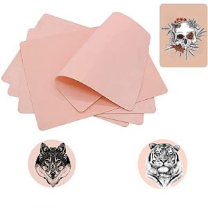 LEAYOKA Tatouage Pratique de la Peau-12PCS Tatouage Faux Peau Pratique de Tatouage de Peau Double C&ocirc;t&eacute;s Tatouage Peau Doux Caoutchouc Pratique Sourcil Peau Pour Tatouage(8x6 pouces)&hellip; (TingTian2021, neuf)