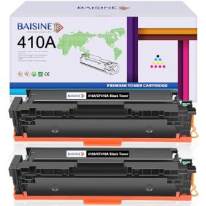 BAISINE 410A Toner Noir Compatible avec HP 410A CF410A 410X CF410X Toner pour HP MFP m477fdw, Color Laserjet Pro MFP M477fdw M477fnw M477fdn M377dw M452dn M452nw M452dw (BAISINE UK, neuf)