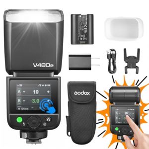 Godox V480O V480-O Flash pour Appareil Photo Camera Flash Speedlite 7.2 V/2200mAh TTL GN50 650 Flashs &agrave; Pleine Puissance pour appareils Photo Olympus Panasonic (PhoZoom E, neuf)