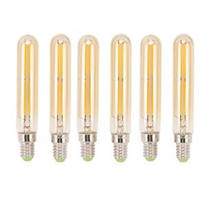 Spacnana 4W LED Tube Bulbe E14 2300K T20X120 Bulbes de Lampe Légère pour L'éclairage de Maison sans économie D'énergie Vacillante (GOLD) (Huejesa, neuf)