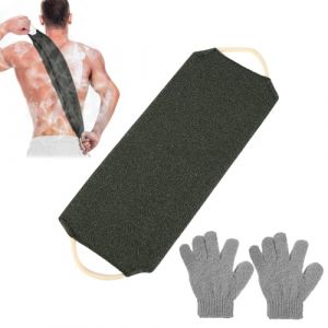 Juguta Gommage du Dos pour la Douche, Gant de Toilette Exfoliant, Gant Exfoliant Corps, Sangle Lave Dos, Accessoires pour le Bain pour Dos Corps Bain Douche Homme Femme (ROXYROX FASHION, neuf)