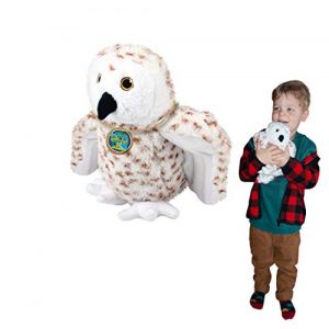 EcoBuddiez - Harfang des Neiges de Deluxebase. Peluche Douce Moyenne de 20cm Faite de Bouteilles en Plastique Recyclées. Cadeau Calin écolo pour Enfants et Animal Doux et Mignon pour Bambins. (DELUXEBASE, neuf)