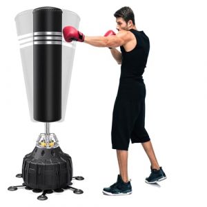 Moziel Sac de Frappe sur Pied 178 cm Punching Bag Debout Adulte Sac de Frappe Boxe Autoportant 25 Ventouses avec Système Amortissement Hydraulique (Elektronik Trade, neuf)