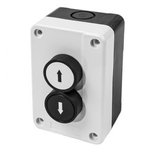 VOANZO Interrupteur à Bouton-Poussoir à réinitialisation Automatique, Interrupteur de marquage Haut et Bas étanche, Interrupteur à Bouton-Poussoir de Station de boîte pour Grue à Deux Voies (VOANZO EU, neuf)