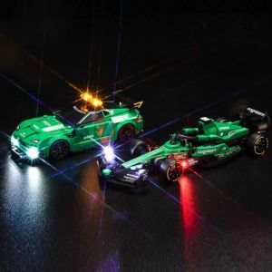 Kit d'éclairage LED compatible avec Lego Aston Martin Safety Car & AMR23, Kit d'éclairage décoratif BrickBling pour Lego 76925, Jouet créatif (BrickBling Lighting, neuf)