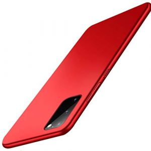 Coque Samsung Galaxy S20 Plus, Ultra Fine Slim Matte Galaxy S20 Cover Case, Housse Etui de Protection Bumper en PC Dur Finition Mat pour Samsung Galaxy S20 Plus 6.7 Pouce Rouge (Fulidy, neuf)