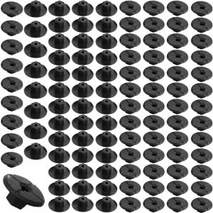 100 Pi&egrave;ces &Eacute;crous en Plastique Sans Filetage Noir 4mm &Eacute;crous en Plastique pour Panneau de Garniture pour Garniture de Passage de Roue Rev&ecirc;tement de Passage de Roue 2019900050 51711958025 (lurora2021, neuf)