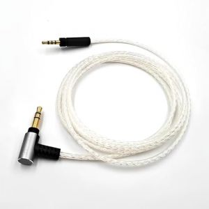 Earmax Câble audio OCC de 3,5 mm vers 2,5 mm compatible avec Sennheiser HD4.30 HD400S HD350BT HD4.40 HD4.50 HD4.40BT HD4.50BTNC HD458 HD458BT HD450BT Momentum Big Steam Chignon Petit chignon cuit à la (MusicMate2015, neuf)