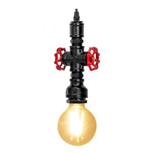 KAWELL Cr&eacute;atif Vintage Pendentif Lumi&egrave;re R&eacute;tro Industriel Lustre Fer Conduite d'eau Suspendre Lumi&egrave;re Art d&eacute;co E27 60W Maximum pour Caf&eacute; Bar Restaurant Cuisine (HAWEEDEAL, neuf)