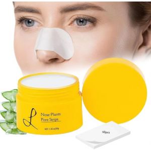 Lu-elle Nose Plants Pore Strips,Blackhead Remover,Deep Cleansing Pore Strips,Blackhead Mask with Strips,Blackhead Remover Peel off Mask,Nose Pore Cleanser Purifying Face Mask for Nose & Face (1 Pcs) (Ashopfun Official Store, neuf)