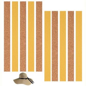 Lot de 10 Bandes Autocollantes en Li&egrave;ge pour Chapeau, 200*20*2MM Ruban Int&eacute;rieur pour R&eacute;duire la Taille de Chapeau Ajusteur de Taille de Chapeau Facile &agrave; Utiliser Id&eacute;al pour Tous Les Types de Chapeaux (Zifukeji, neuf)