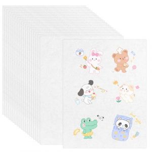 DELAESI Lot de 25 feuilles de film r&eacute;tractable &agrave; peindre - Format A4 - Papier thermor&eacute;tractable - Translucide - Film plastique r&eacute;tractable - Pour adultes - Bricolage (zhonghongruixiang, neuf)
