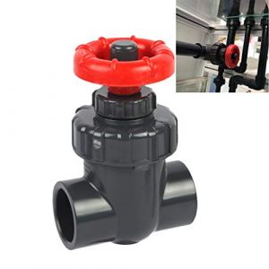 WGD FA 1pcs 20/25 / 32/40 / 50 / 63mm UPVC Vanne, PVC Vanne &Agrave; Membrane Vanne, D&eacute;bit De Pr&eacute;cision De R&eacute;glage en Plastique R&eacute;glage Fin Valve, Jardin Irrigation (Color : Dark Gray, Size : 25mm(DN20)) (HUAHUASHOUMAI, neuf)