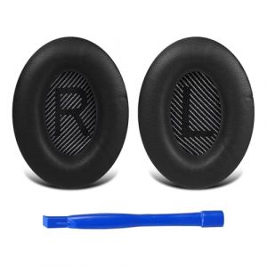 Coussinets d'oreille pour Bose QuietComfort 35(QC35) et Quiet Comfort 35 II (QC35 II), Coussinets de Rechange Professionnels pour Bose QuietComfort 15 QC15 QC25 QC2 QC35/Ae2 Ae2i Ae2w (Noir) (LanHong Store, neuf)