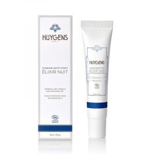 Huygens Baume Multi-Usage Elixir Nuit, D&eacute;maquillant et Masque de Nuit, Huiles Essentielles de Lavande et Bois de Rose, Texture &Eacute;volutive, Certifi&eacute; BIO, 40ml (HUYGENS, neuf)