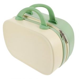 Sewroro Trousse De Maquillage Portable Valise De Toilette 14 Pouces L&eacute;g&egrave;re Compacte Pour Maquilleuse Voyages Organisateur De Cosm&eacute;tiques Jaune Et Vert (allDUO, neuf)