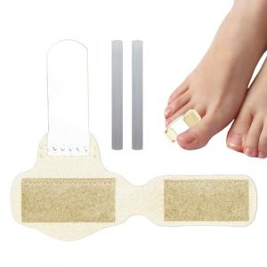 scyca Attelle d'orteil | Redresseur d'orteils respirant pour orteils tordus | Attelle d'orteil cassé réutilisable, correcteur d'orteil Portable pour femmes, alignement des orteils, orteils bouclés (Quioperd, neuf)