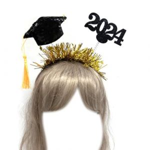 PLCPDM Chapeau de remise de diplôme pour écolier, étudiant, chapeau de diplômé, bandeau à cheveux (fankundianzishangwuyouxiangongsi, neuf)