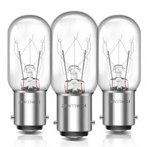 Liuyife B15d Ampoules pour Machines &agrave; Coudre Dimmable, T22 B15 Ampoule &agrave; Ba&iuml;onnette de Petite Taille, Blanc Chaud 2700K, 150LM, AC220-240V, Lampe pour Machine &agrave; Coudre, Lot de 3 (guangzhoujinglikeji, neuf)