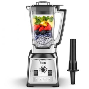 AMZCHEF Blender Professionnel, 2000W Blender Smoothie avec 8 Lames 3D en Acier Inoxydable, 2L Mixeur Blender Sans BPA - 25000 tr/min - 4 Fonctions Électroniques Prédéfinis - Régulateur à 8 Vitesses (HomeMap Store, neuf)