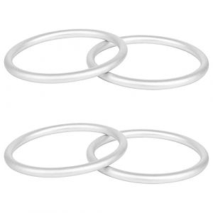 4 Pcs Anneau Porte-Bébé Ring, Anneau de Bébé en Aluminium, Respirant Anneau Porte-Bébé, Anneau de Réglage du Porte-Bébé, pour L’Ajustement d' Écharpe de Portage (Argent) (hesitateres, neuf)